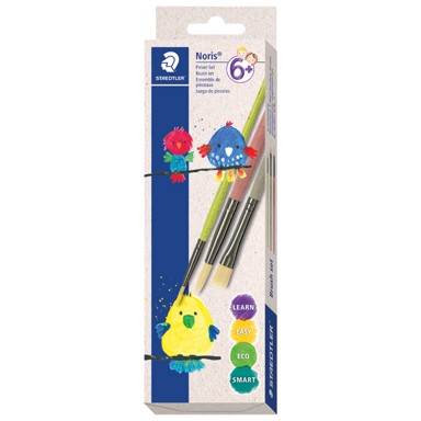 STAEDTLER Set kistova od sintetičkih vlakana pk3 989R-S BK3, blister, sortirano