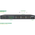 INLINE Mrežni prekidač 32324P, 24 x Gigabit Ethernet, PoE, 1U, crna