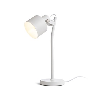 RENDL Stolna lampa, Celeia, 230V, E27 40W, mat nikal, mat bijela