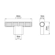 SIRO Ručka za namještaj mat crna 69pb