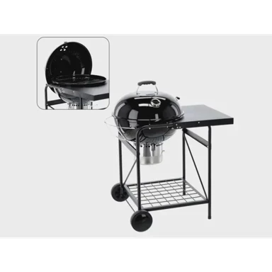 BBQ MEETING Roštilj na ugljen 0117, mobilni, s poklopcem