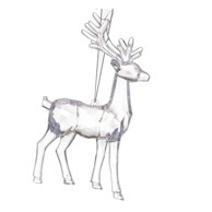 DAKLS Božićni ukrasi Jelen, set 3 komada