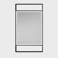 Ogledalo Doul, s LED rasvjetom, 41 W, 426 lm, 4000 K, IP44, crna