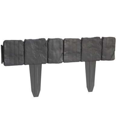 Rub travnjaka STONE imitacija kamena 2,5 m, sivi