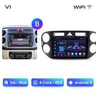 Autoradio uređaj, Android Auto za VW Tiguan 1 NF (2006–2016), V1, 1GB/16GB, B