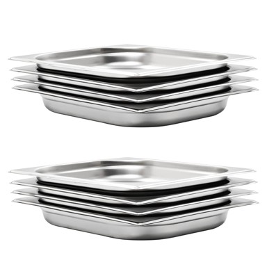 Posude Gastronorm 8 kom GN 1/2 40 mm, nehrđajući čelik