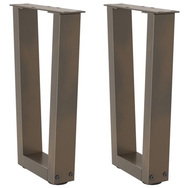 Noge blagovaonskog stola V-oblika 2 kom Prirodni čelik