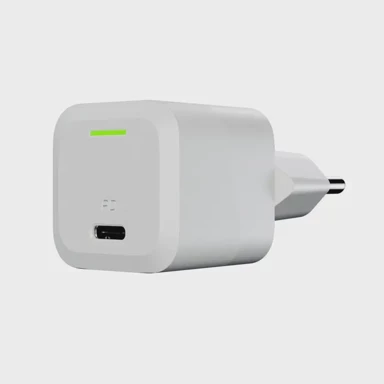 GREEN CELL Punjač PowerGaN, 33W, PD 3.0 + QC 3.0, 1x USB-C, bijeli