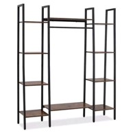 COSTWAY Stalak za biljke s LED rasvjetom za uzgoj, 10 polica, 120 × 29,5 × 141 cm, smeđi