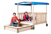 Kućica za igru s uvlačivim pješčanikom