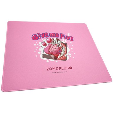 ZOMOPLUS Gaming podloga za miš Give Me Five, 500x420mm, roza