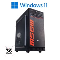 MSGW Stolno računalo Basic i5 i107 / Intel Core i5-12400, 16 GB RAM, 1 TB SSD, Windows 11, crna