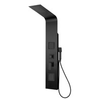 AQUAART Tuš panel GL-5808B, 140x22 cm, crni