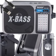RDD Radio FM/AM RD-306 USB-C s lampom i X-BASS zvukom, crni