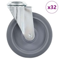 Kotačići okretni s otvorom za vijak, 125 mm, 32 kom