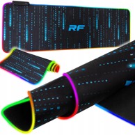 DEXXER Gaming set Osvijetljeni LED RGB miš i tipkovnica, bežični, 80x30cm podloga, Matix RF