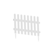 BLUMAX PVC ograda 44X7X35 cm 7/1= 3,03 m bijela