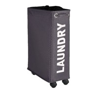 WENKO Siva košara za rublje o Corno, 44,4 l