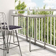 Sklopivi vrtni stol sivi 90x51x75 cm poliratan