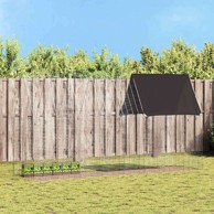 Kavez za zečeve 400 × 100 × 210 cm, cinkani čelik, srebrni