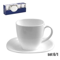 LUMINARC Šalice za kavu s tanjurićima Carine 6/1, 220 ml
