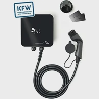 JUICE TECHNOLOGY Wallbox Charger me, 11 kW, 3-fazna, 5 m kabel, RFID, MID brojilo, crno-srebrna