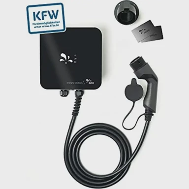 JUICE TECHNOLOGY Wallbox Charger me, 11 kW, 3-fazna, 5 m kabel, RFID, MID brojilo, crno-srebrna