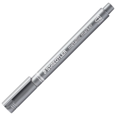 STAEDTLER Nepermanentni marker 8323-81, Metallic Pen, 1-2 mm, srebrni
