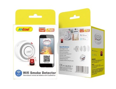 ANDOWL Detektor dima, WiFi, sirena 80 dB
