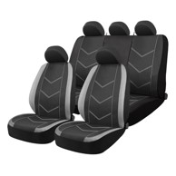 AMIO Univerzalne presvlake za auto sjedala SC19, crno-sivi komplet