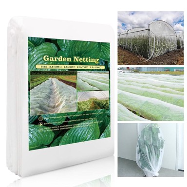 NIKCORP Zaštitna vrtna mreža za biljke, 2,5 × 3 m, bijela