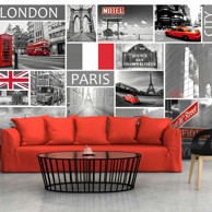 Foto tapeta London Paris Berlin New York 300x210