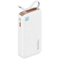 USAMS Powerbank s uvlačivim Lightning kabelom, 10.000 mAh, 20 W PD