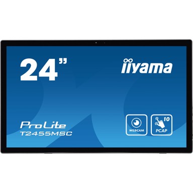 IIYAMA Monitor 60,5cm/24'' (1920x1080) ProLite T2455MSC-B1 16:9 FHD IPS Touch 5ms HDMI DP USB zvučnik crni