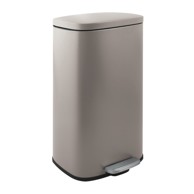 SPIRELLA Smeđe-siva željezna kanta za smeće s pedalom 50 l Akira 