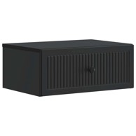 Noćni ormar s ladicama, 49 x 34,5 x 20 cm, konstruirano drvo, crna