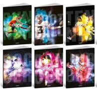 Set bilježnica, Smash Sport, A4, linije, tvrdi uvez, 52 lista, 10 kom