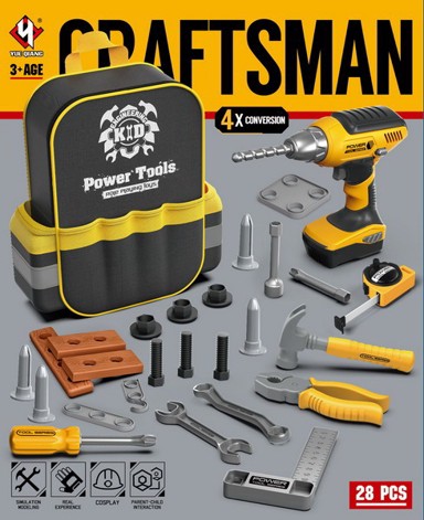 Set alata s ruksakom Craftsman, narančasti