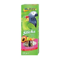 MULTIFIT Sticks za velike papige s voćem i orašastim plodovima 2 x 90 g