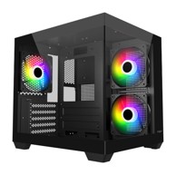 FSP Kućište S140, Black, 3x ventilatora, crno, bez napajanja