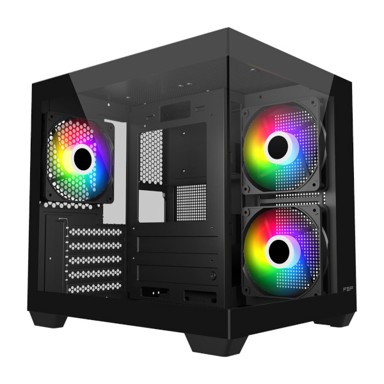 FSP Kućište S140, Black, 3x ventilatora, crno, bez napajanja