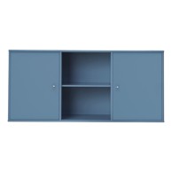 HAMMEL FURNITURE Plava niska viseća komoda, 133x61 cm Mistral
