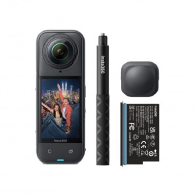 INSTA360 Sportska 360° kamera X5, 8K, crna, Starter Bundle