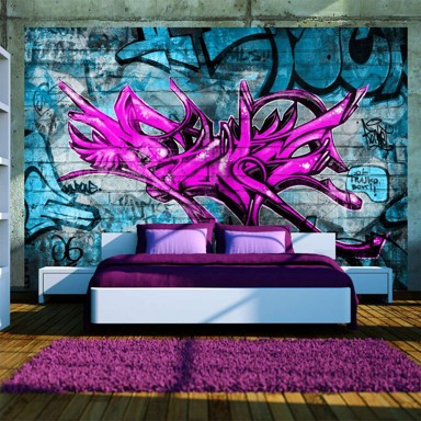 Foto tapeta Anonymous graffiti 350x245