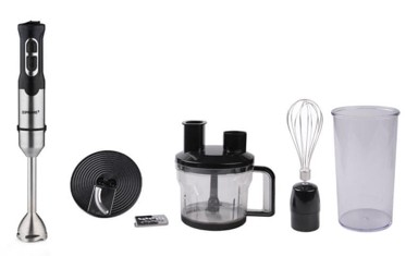 PRIME3 Ručni blender Shb71 4-u-1 1200 W, crni