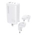 DUDAO Punjač A7PRO 3u1 GaN USB 2x USB-C QC PD 65W, bijela  