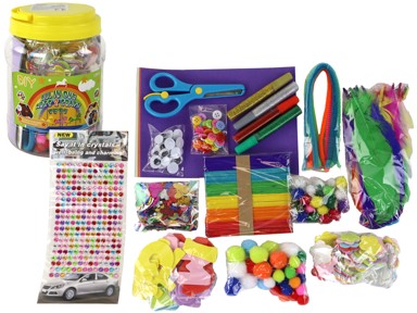 Kreativni umjetnički DIY set, žuta staklenka
