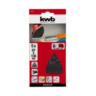 KWB Brusna tkanina za višenamjenske brusilice 97 X 136 mm 5/1 GR 220
