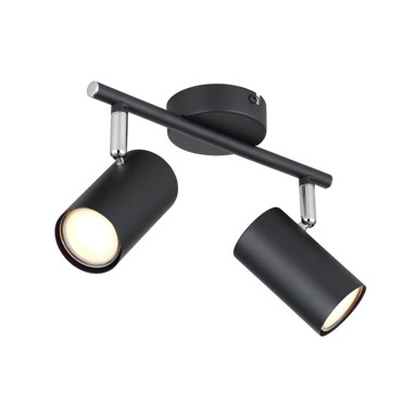 GLOBO Stropna svjetiljka 2xGU10 25W, crni