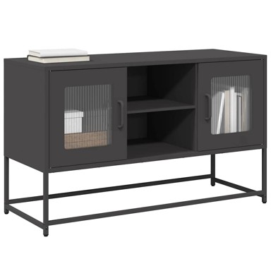 TV ormarić crni 100,5x39x60,5 cm čelični